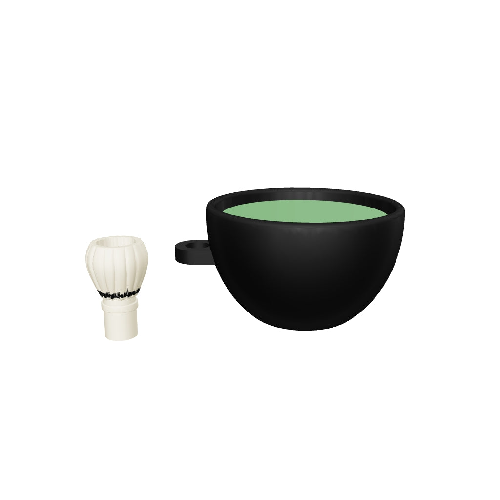 抹茶与茶筅按压器 3D 模型